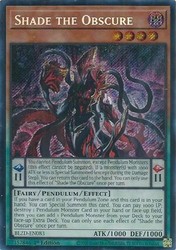 Shade the Obscure BLZD-EN083 Blazing Dominion 1st Edition Secret Rare
