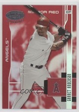 2003 Leaf Certified Materials Mirror Red /100 Garret Anderson #3 7xr