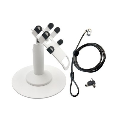 DCCStands Clover Flex Freestanding Swivel and Tilt Terminal Stand with Round ...