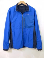 Simms Men’s Blue Full Zip Jacket Softshell Fishing Outdoor Size L
