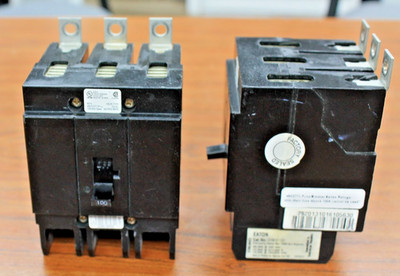 EATON CUTLER HAMMER GHB3100 3 POLE 100 AMP 480V CIRCUIT BREAKER USED TESTED
