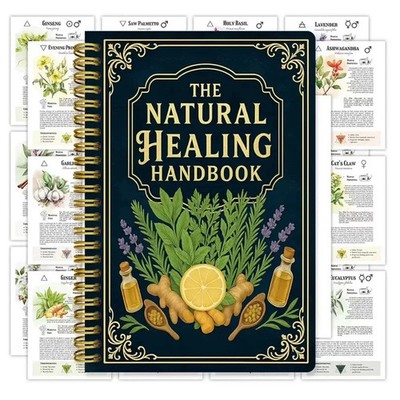 The Natural Healing Handbook, Spiral-Bound Guide For Herbal Remedies ...