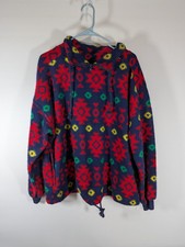 VTG DWSF USA Navajo Fleece Pullover Southwestern Women's Size Large Aztec 80s