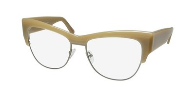 NEW ANDY WOLF 5084 EYEWEAR C FULL-RIM BEIGE METAL & PLASTIC BROWLINE AUSTRIA