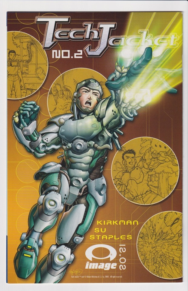 TECH JACKET #1 (VF/VF+) 1ST PRINT 1ST INVINCIBLE PREVIEW 2002 ROBERT ...