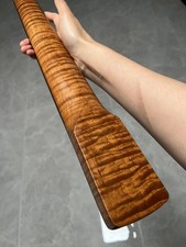 AAAAA 20frets Rosewood DIY Roasted Flame Maple Fretless Jazz Bass Guitar Neck