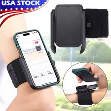 360 Rotatable Wristband Phone Holder Armband Cell Phone Bag Sports Holder US