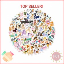 100pcs Cute Dog Stickers for Kids, Cartoon Puppy Waterproof Vinyl Decal for Girl