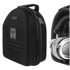Geekria Hard Shell Large Headset Case for Full-Size Over-Ear Headphones Black