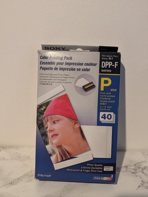 Sony SVM-F40P Farbdruckpatrone & Papier Pack DPP-F Serie 40 Blatt (B)