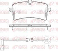 Bremsbelagsatz Scheibenbremse Remsa 1505.12 FüR Audi A8 D4 4H2 4H8 4HC 4HL TDI