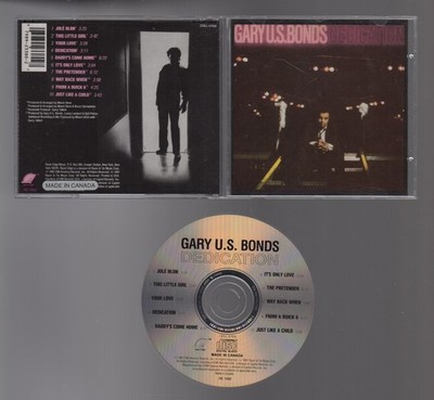 GARY U.S. BONDS Dedication OOP CD 80's Rock EX As New Condition
