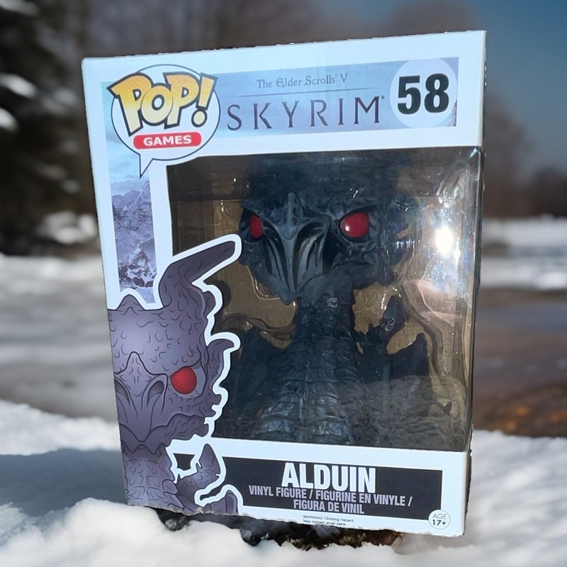 RARE Funko Pop! Elder Scrolls V: Skyrim Alduin #58 Super-Sized 6 in *VAULTED*