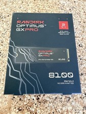 SanDisk Optimus GX PRO 8100 2TB PCIe 5.0x4 M.2 2280 NVMe SSD - FACTORY SEALED!