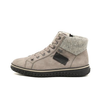 rieker Damen tex stiefelette grau veloursleder leichter einstieg EU 37