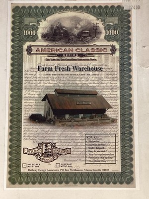 RAILWAY DESIGN ASSOCIATES FARM FRESH WAREHOUSE HO GAUGE PLASTIC KIT NIB