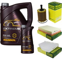 Inspektionspaket 6L Mannol Extreme 5W-40 FüR VW Golf V 3.2 R32 4Motion Passat