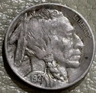 1927 Buffalo nickel, nice original XF condition coin, some toning/spotting