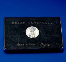 Vintage Catholic Saint Christopher Information Card Religious Medal