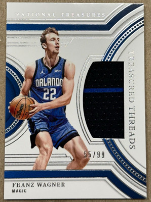 Panini 2023-24 Natl Treasures Treasured Threads Franz Wagner TD-WAG /99