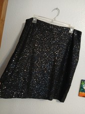 Medium Cache Y2K Sequin Pencil Skirt Slip On Womens Party Evening Knee Length