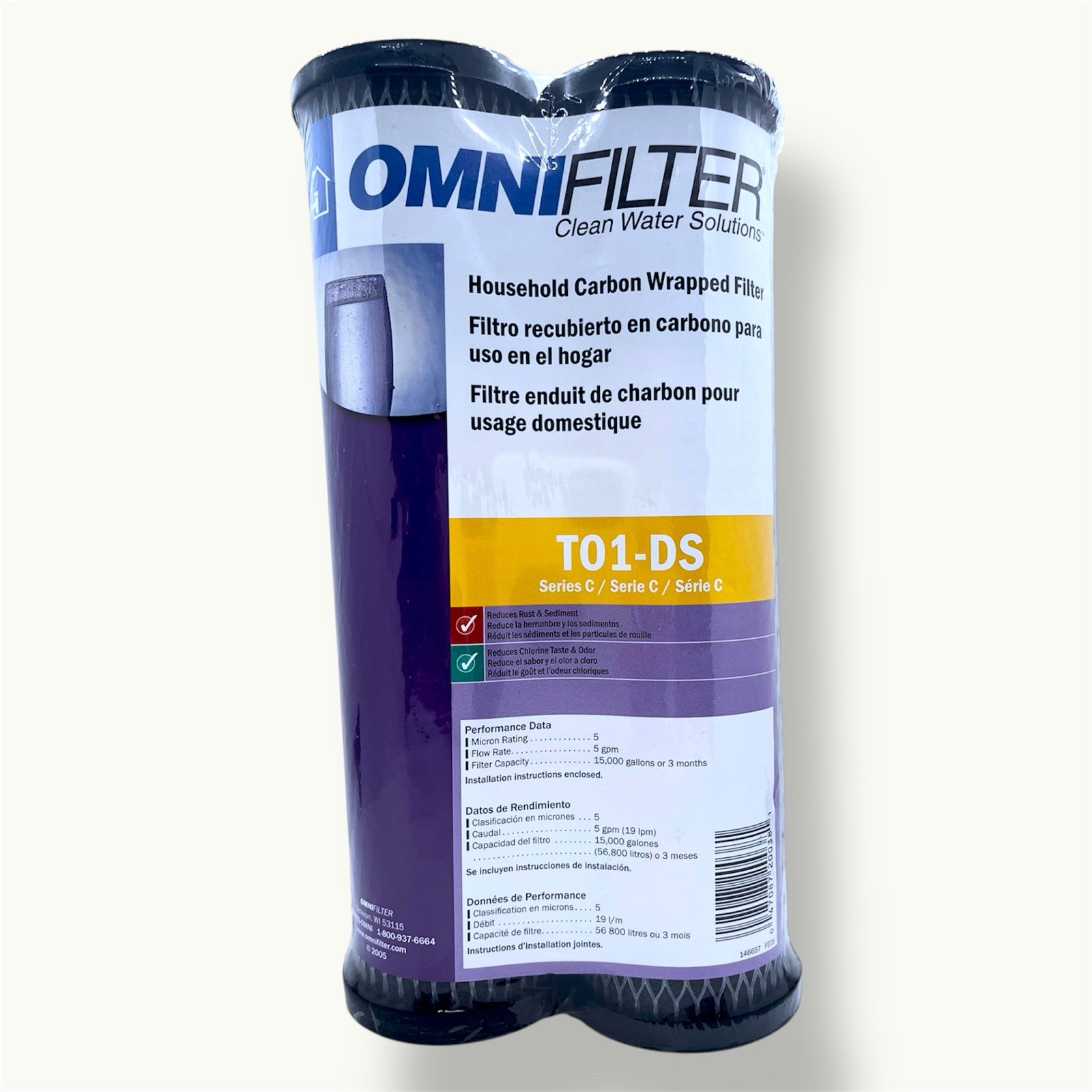 (2-Pack) OMNIFILTER TO1-DS | Whole House Replacement Series 