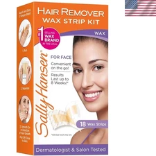 18 Pack Wax Strips and Oil Finish Wipes - Ready-to-Use Hair Removal for Face