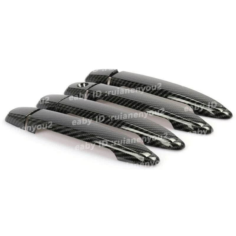 Cubiertas de manija de puerta de coche Toyota Camry 2007-2011 tapicería de cuenco ABS fibra de carbono Foto 4 de 4