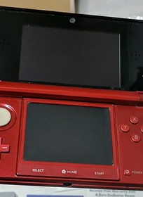 Nintendo 3DS Flame Red Console System Complete in Box w/ Games