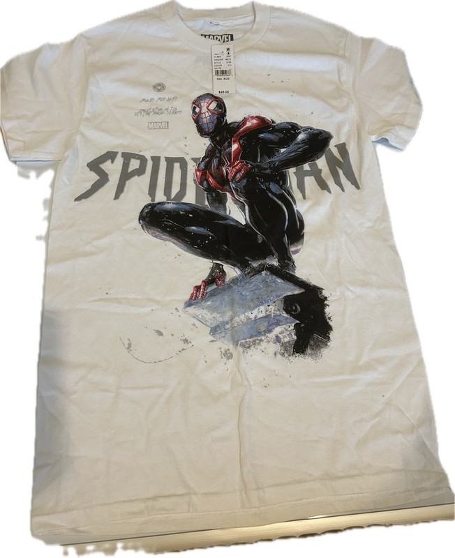 Pacsun Marvel Spider-Man Graphic T-Shirt Size Small - White
