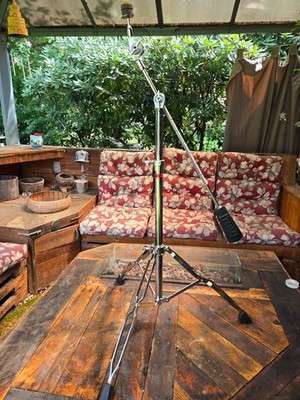 tama titan red label  weighted cymbal boom stand japan 80s