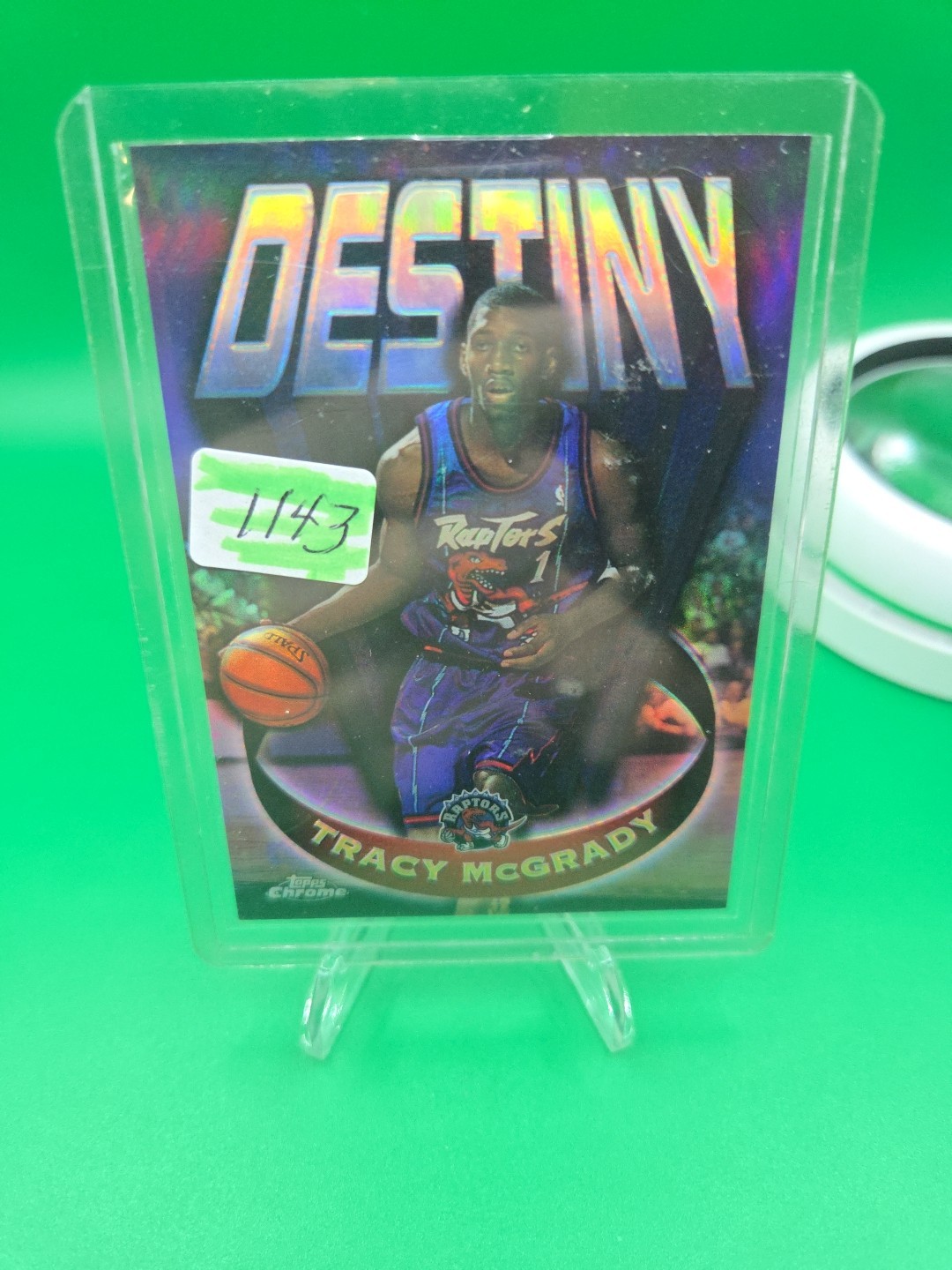 1997-98 Topps Chrome - Destiny Tracy McGrady #D6 Refractor (RC)