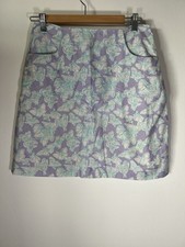 Vintage 90s Lilly Pulitzer purple pink butterfly mini skirt 10 preppy beach