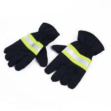 Fire Protective Pair Gloves Fire Proof Heat Resistant Waterproof Flame-retardant