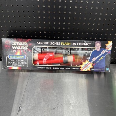Star Wars Episode 1 Electronic Darth Maul Double Bladed Lightsaber 