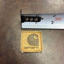    CARHARTT Rugged Patch Tag Tags Patches 1.25" Stitch On Logo Patch Brown   