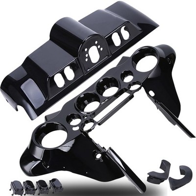 Vivid Black Inner Outer Fairing/Switch Cap For Harley Electra Street Glide 96-13