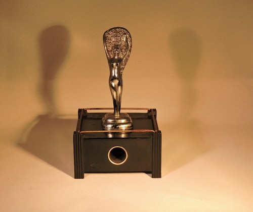 Vintage Dunhill 1930's Silent Flame Aphrodite Sally Rand Table Lighter