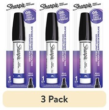  3 pack Sharpie Oil-Based Poster Paint Marker, Bold Point, Black, 1 Count