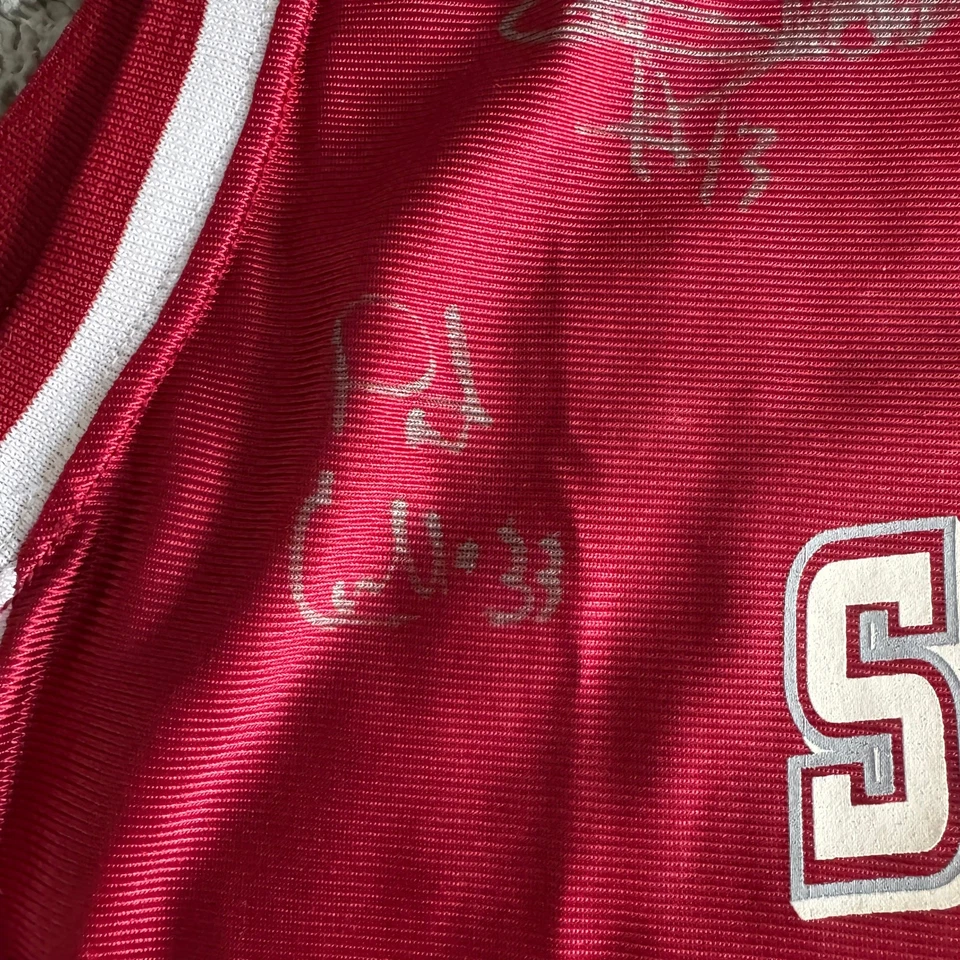 Camiseta deportiva autografiada 2002-03 Jameer Nelson + Team NCAA St Josephs Dodger YXL  Foto 2 de 4