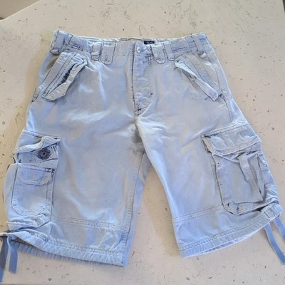Pantalones Cortos DOLCE & GABBANA Azul Algodón Carga Denim Hombres Bermudas Talla IT50 - Imagen 1 de 4