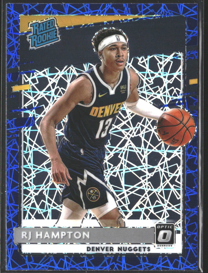 2020-21 Donruss Optic #174 RJ Hampton Blue Velocity