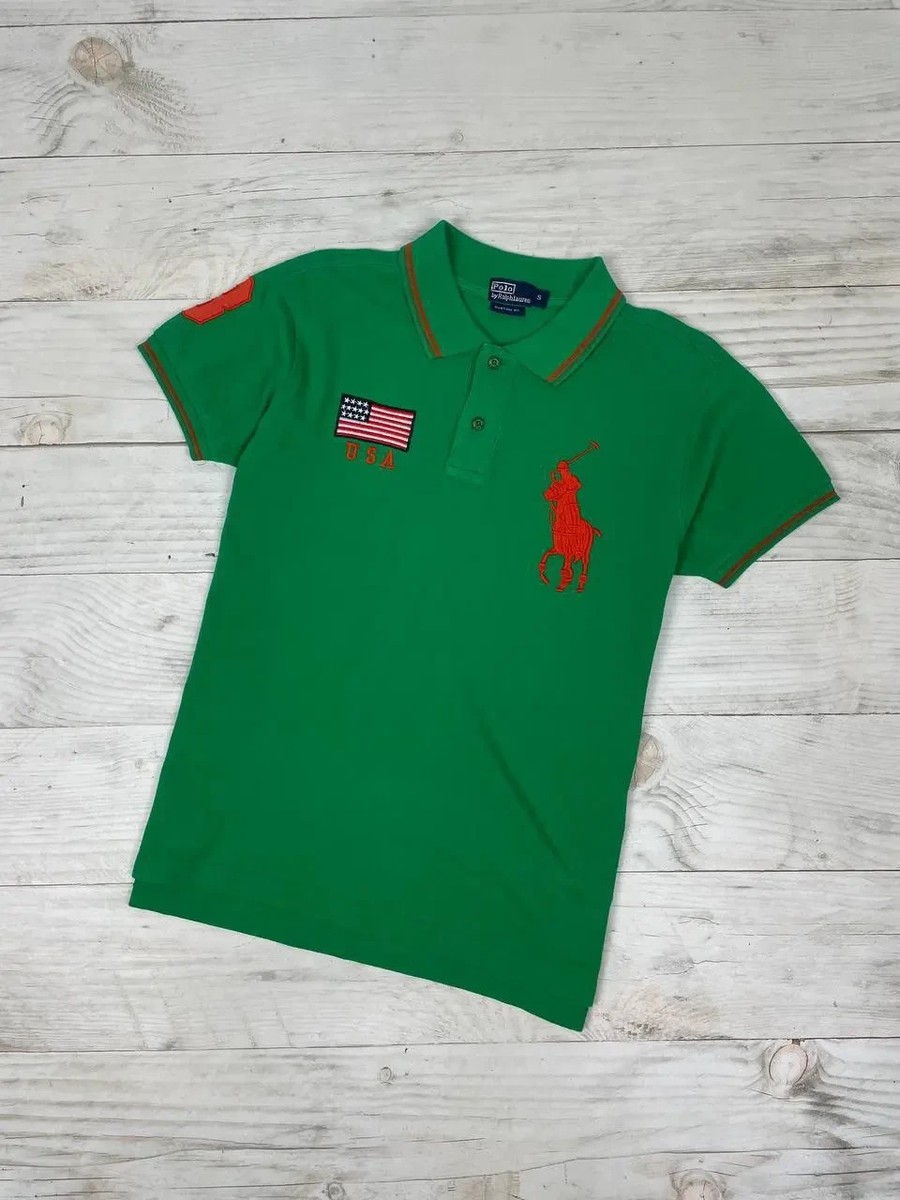 Vintage Polo Ralph Lauren Rugby Polo Shirt USA Chief Keef Men SZ S