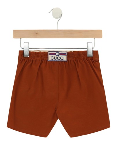 Gucci Boys Mid-Rise Contrast Piping Shorts - Picture 2 of 2