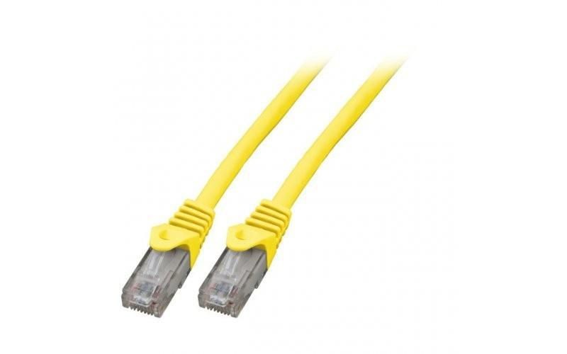 Mercodan Yellow Patchkabel Kat6 Utp. Gul. 10M. Halogenfri. 2X4xawg24 Lszh. Po - Image 3