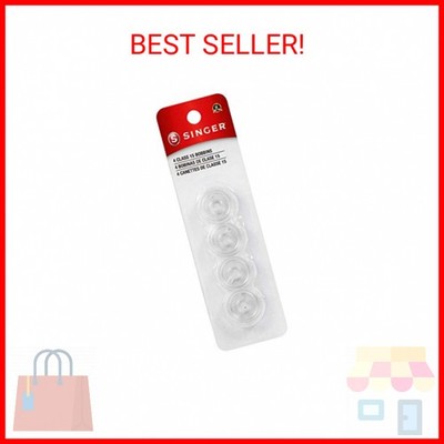 Singer Bobbins Class 15 Transparent, 4-Count