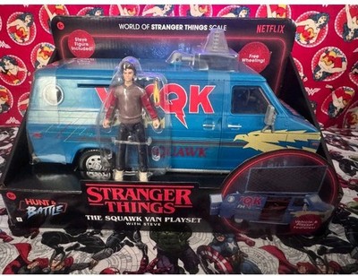 WORLD OF STRANGER THINGS  THE SQUAWK VAN PLAYSET & STEVE Netflix 1:12 Available 