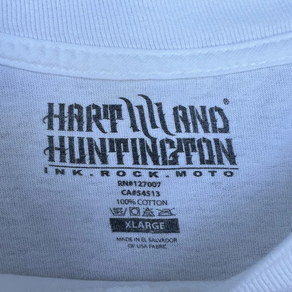 Винтажная мужская футболка Hart and Huntington размер XL White Tribal Jesse Pinkman Tattoo Y2K - Изображение 3 из 4