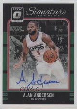 2016 Donruss Optic Signature Series Green Prizm 5/5 Alan Anderson #40 Auto 0c3