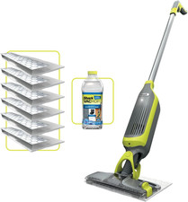 Vacmop 2-In-1 Cordless Hard Floor Vacuum Spray Mop, 6X Disposable Pad Refills, 3